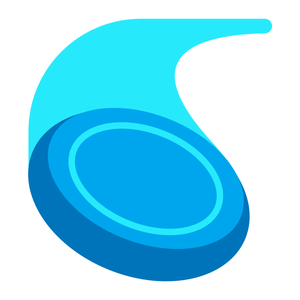 Flying Disc Flat Vector
