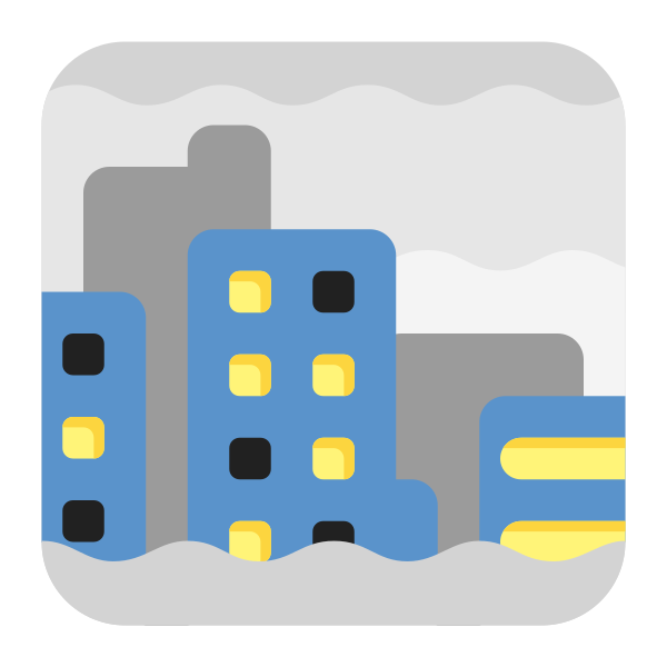 Foggy Flat Vector