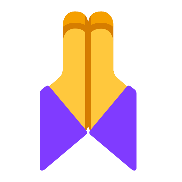 Folded Hands Flat Default