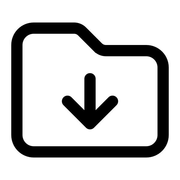 Folder Arrow Down Vector