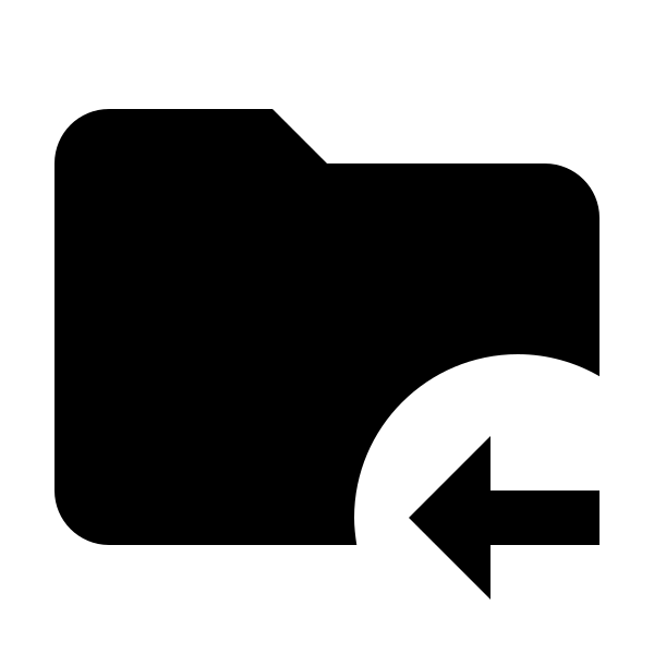 Folder Arrow Left
