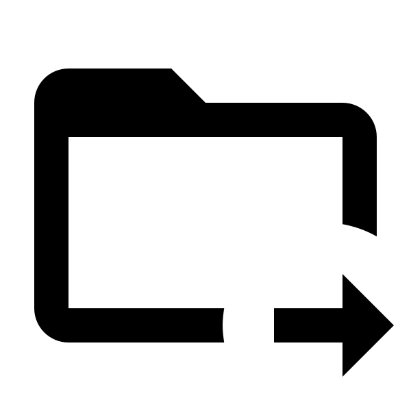 Folder Arrow Right Outline