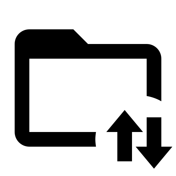 Folder Arrow Up Down Outline