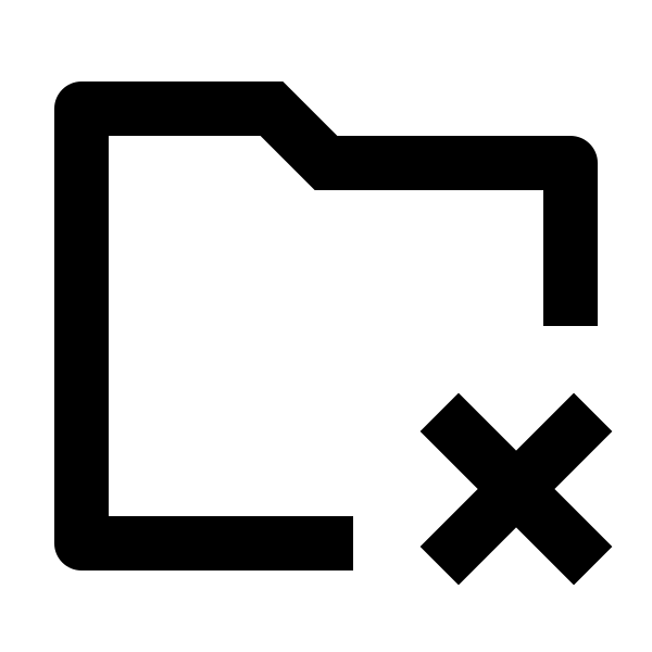 Folder Close Line