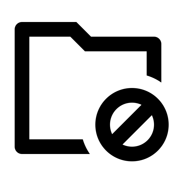 Folder Forbid Line