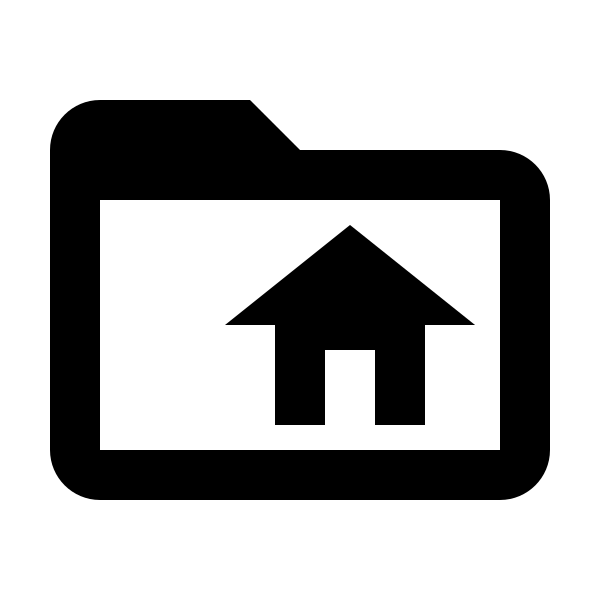 Folder Home Outline