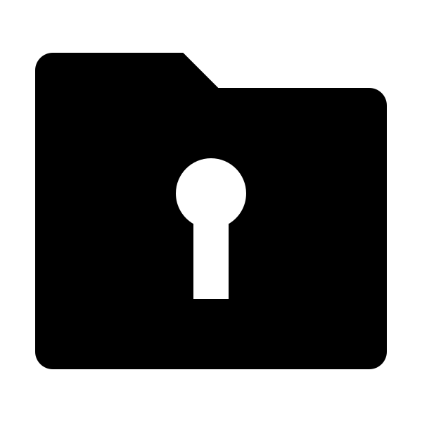 Folder Keyhole Fill