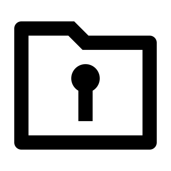 Folder Keyhole Line