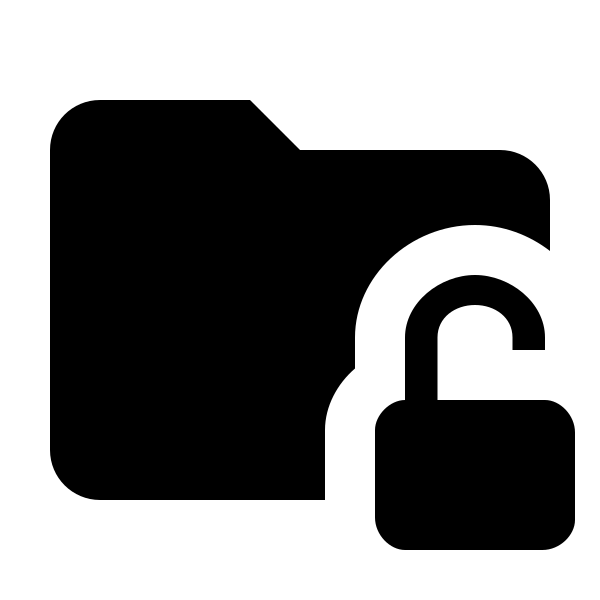Folder Lock Open
