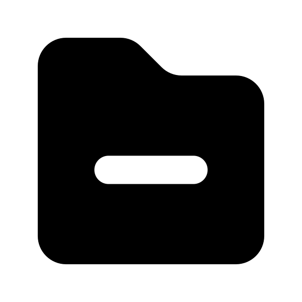 Folder Minus Vector