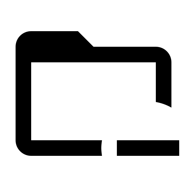Folder Minus Outline