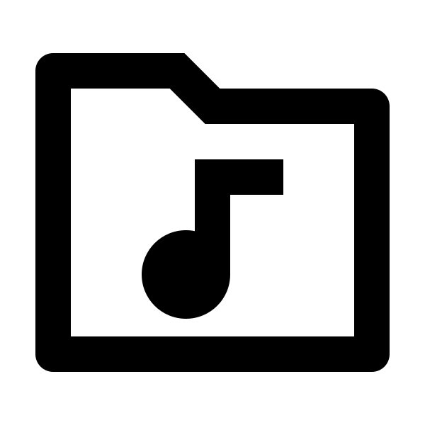 Folder Music Line