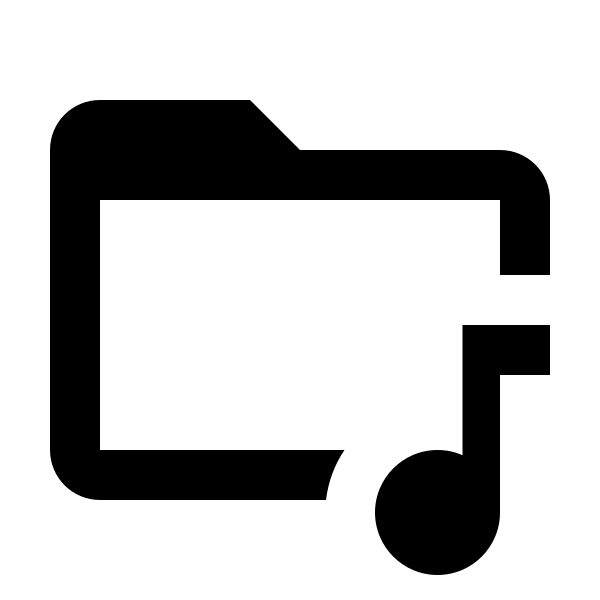 Folder Music Outline