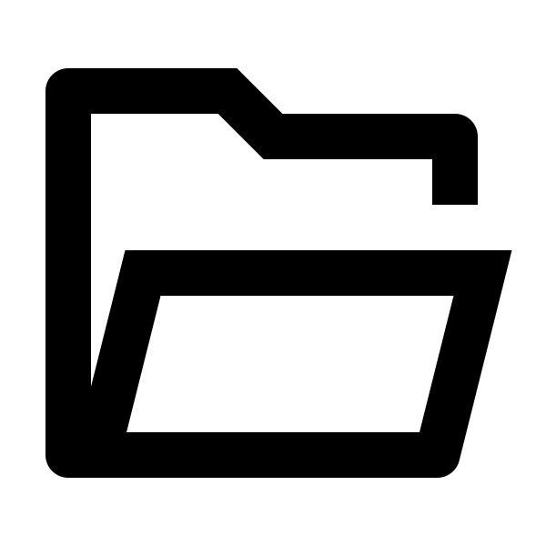 Folder Open Line