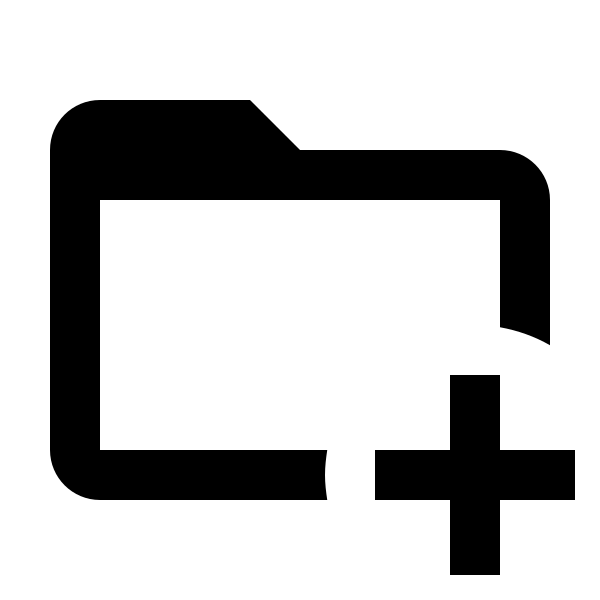 Folder Plus Outline