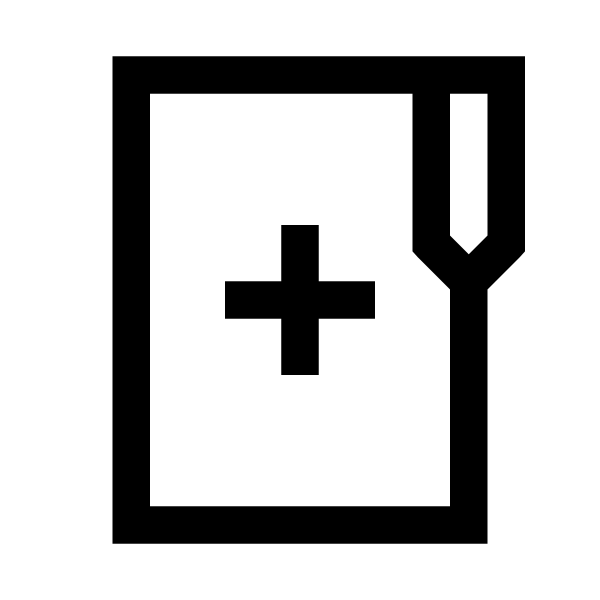 Folder Plus Solid Vector
