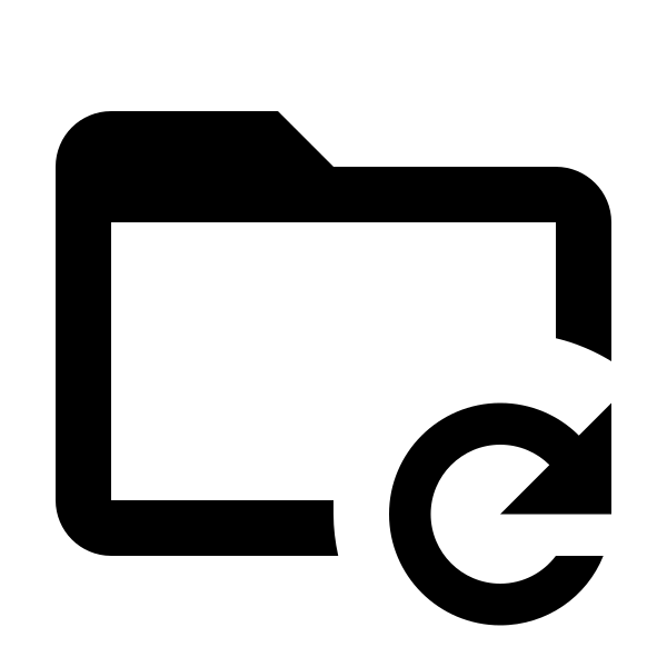 Folder Refresh Outline