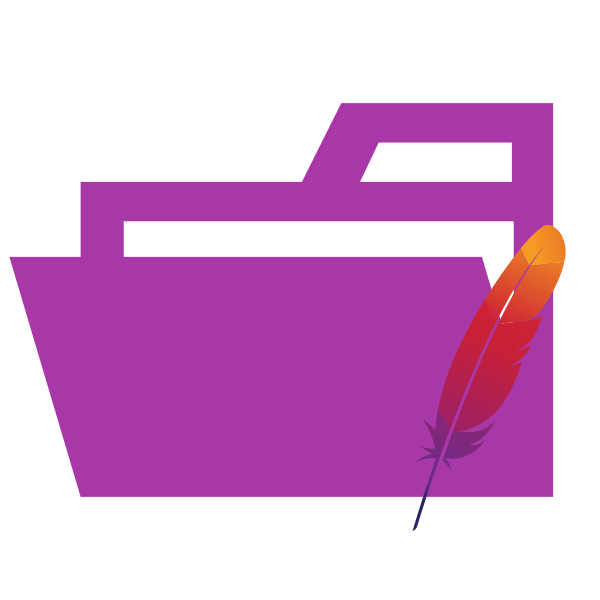 Folder Type Apache Opened Vector