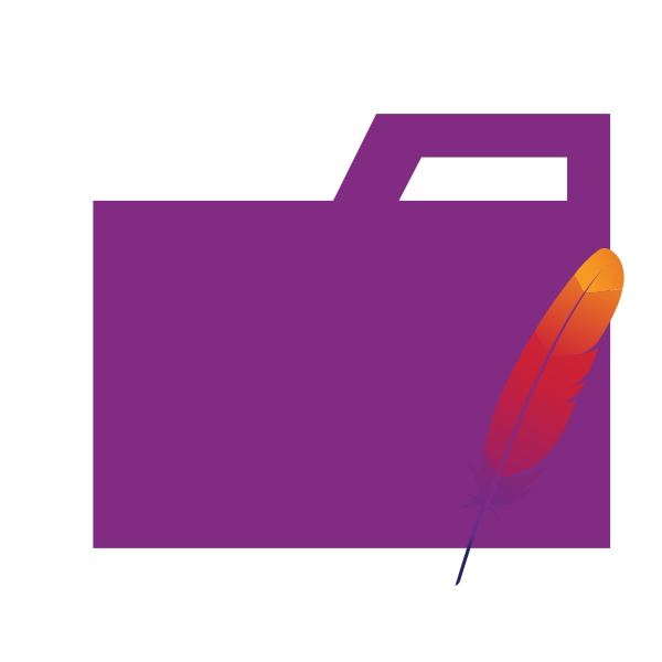 Folder Type Apache Vector