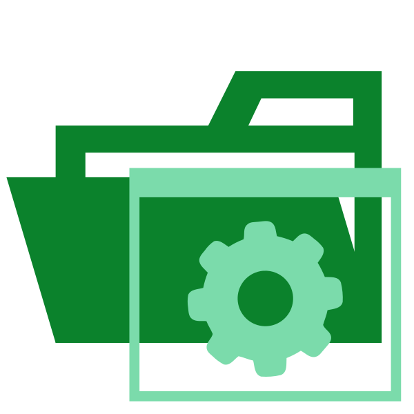 Folder Type App Opened Vector