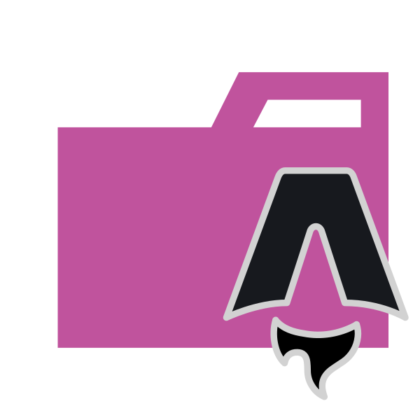 Folder Type Astro Vector