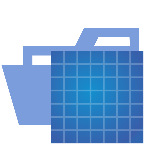 Folder Type Blueprint Opened Vector