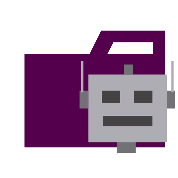 Folder Type Bot Vector