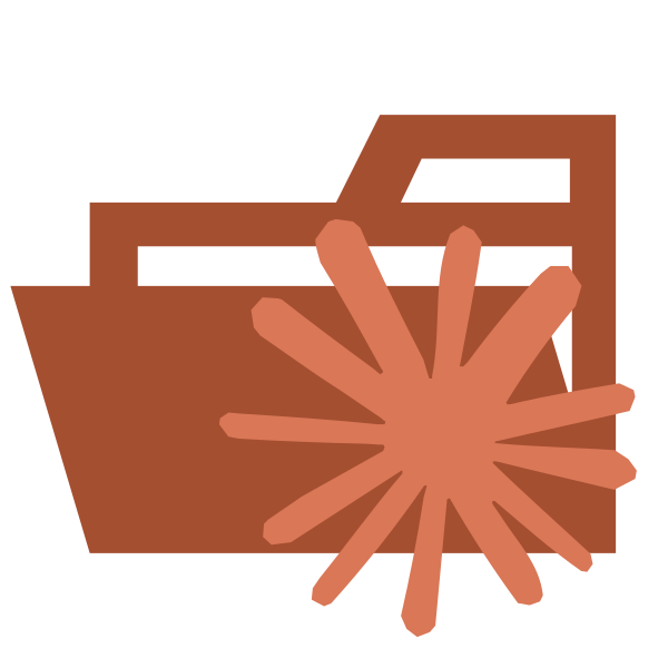 Folder Type Claude Opened Vector
