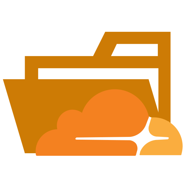 Folder Type Cloudflare Opened Vector