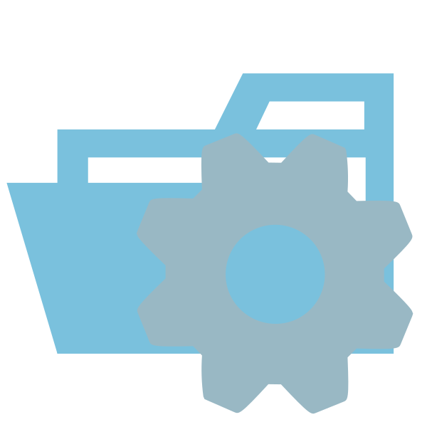 Folder Type Config Opened Vector