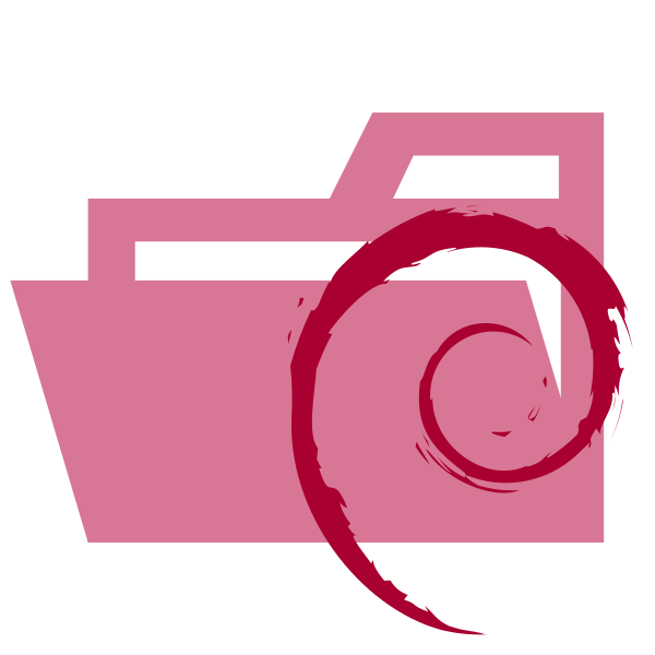 Folder Type Debian Opened Vector