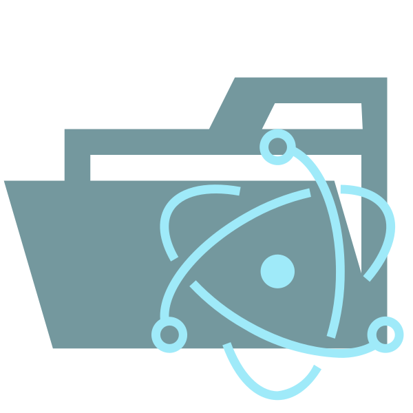 Folder Type Electron Opened Vector