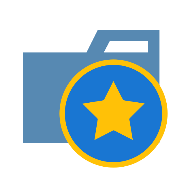 Folder Type Favicon Vector