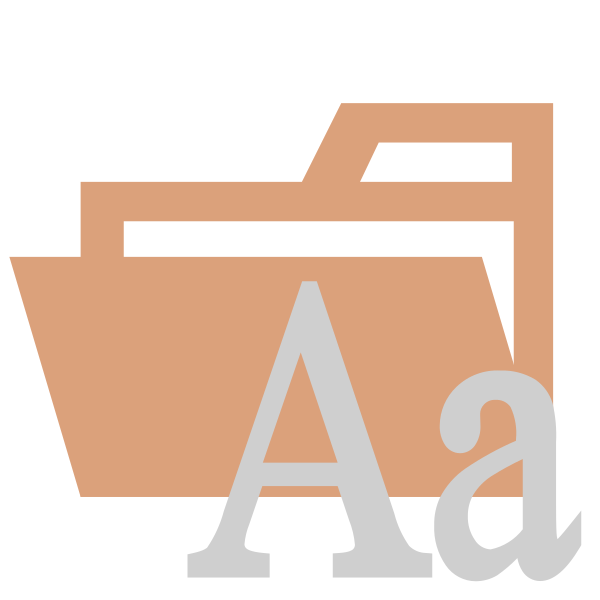 Folder Type Fonts Opened