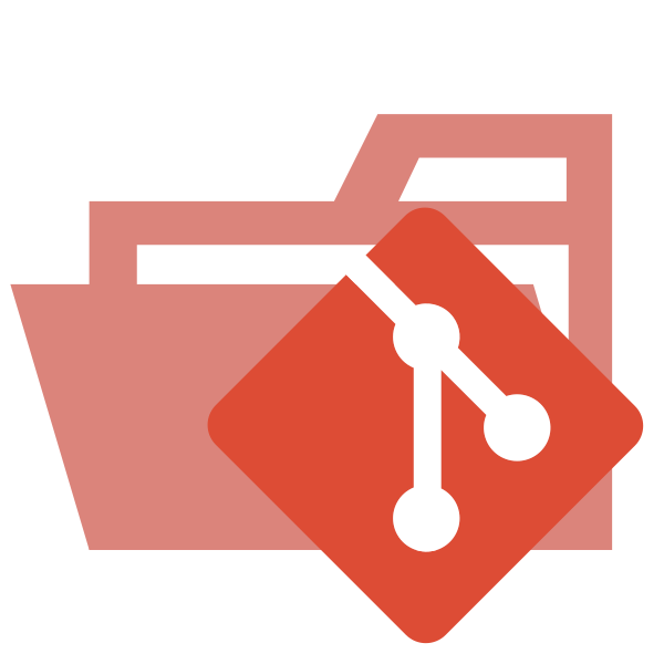 Folder Type Git Opened Vector