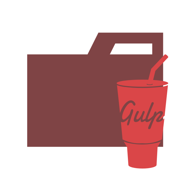 Folder Type Gulp Vector