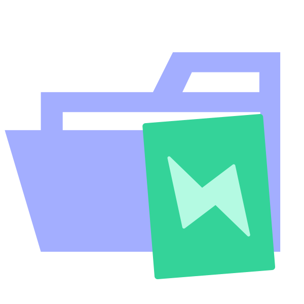 Folder Type Histoire Opened Vector