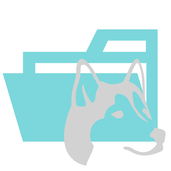 Folder Type Husky Opened Vector