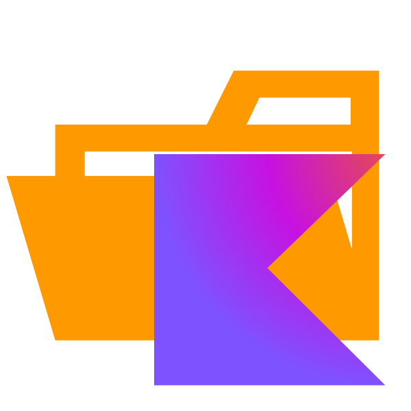 Folder Type Kotlin Opened Vector