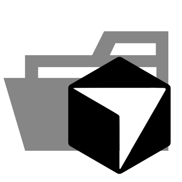 Folder Type Light Cursor Opened Vector