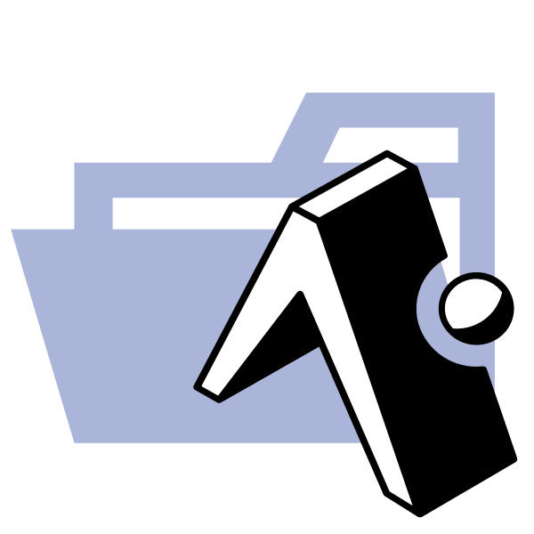 Folder Type Light Expo Opened Vector