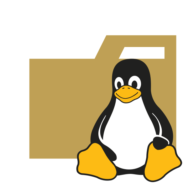 Folder Type Linux Vector