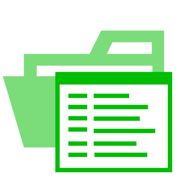 Folder Type Log Opened Vector