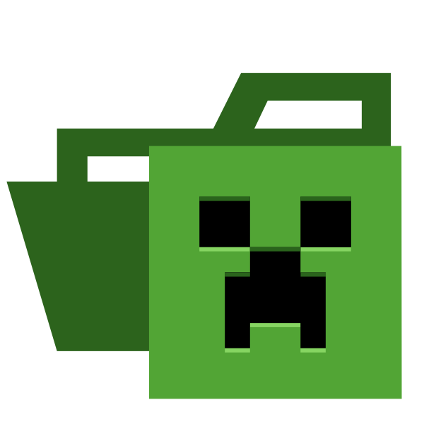 Folder Type Minecraft Opened