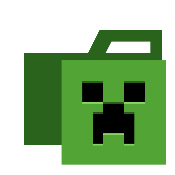 Folder Type Minecraft Vector