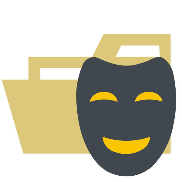 Folder Type Mock Opened Vector