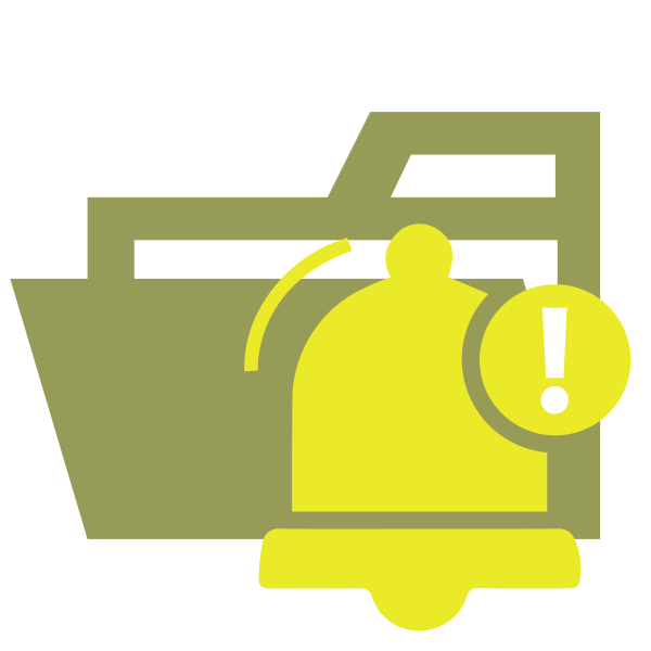 Folder Type Notification Opened Vector