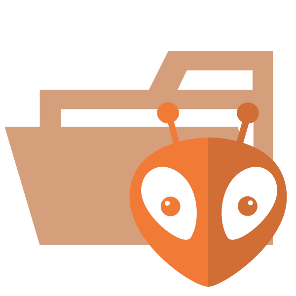 Folder Type Platformio Opened Vector