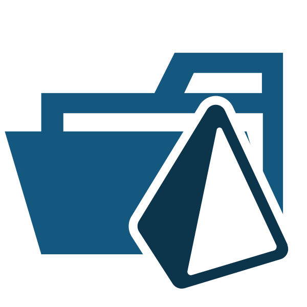 Folder Type Prisma Opened Vector