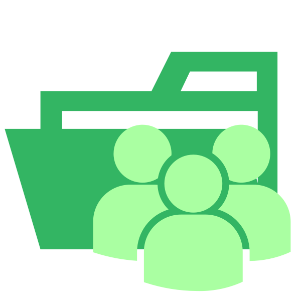 Folder Type Public Opened Vector
